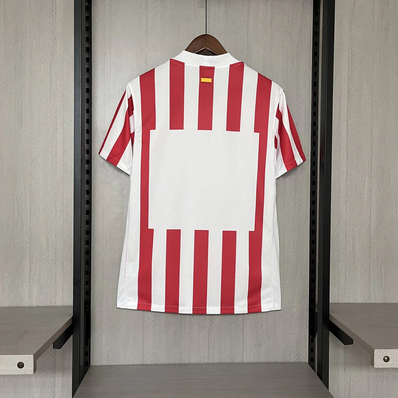 Camisa Atlético de Madrid l 25/26 Torcedor - Branca e Vermelha