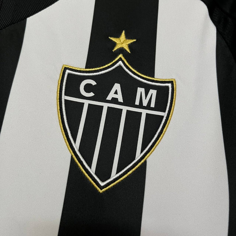 Camisa Atlético Mineiro I 25/26 Adidas Masculino - Branco e Preto