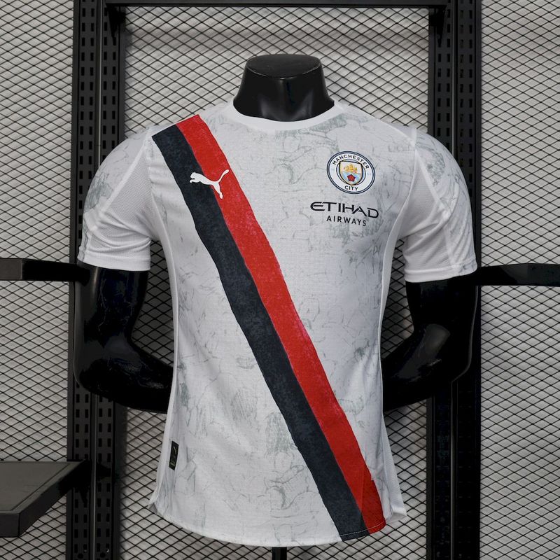 Camisa do Manchester City II 25/26 - Branco / Jogador