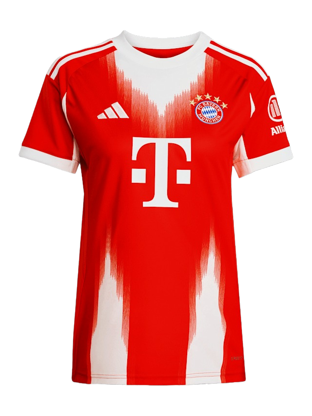 Camisa Bayern de Munique I 25/26 Feminina - Vermelho e Branca