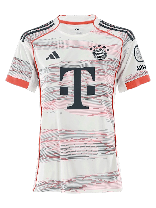 Camisa Bayern de Munique II 25/26 Feminina - Branca e Vermelho