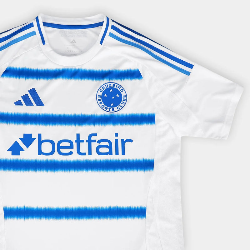 Camisa Cruzeiro II 25/26 Torcedor - Branca e Azul