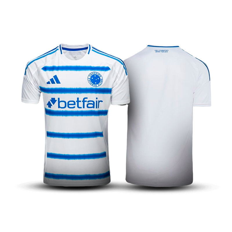 Camisa Cruzeiro II 25/26 Torcedor - Branca e Azul