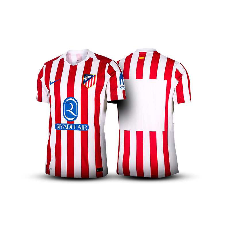 Camisa Atlético de Madrid l 25/26 Torcedor - Branca e Vermelha