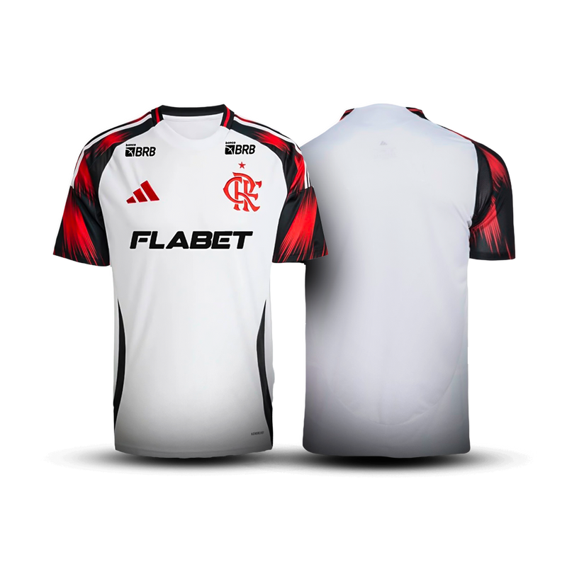 Camisa do Flamengo 25/26 II Branca - Com/Sem Patrocínios