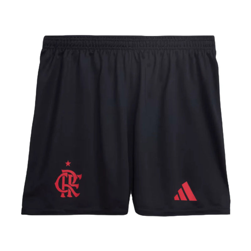 Kit Infantil Flamengo II 25/26 - Adidas - Branca/Preta e Vermelha