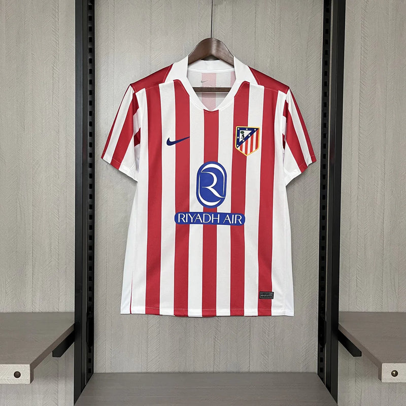 Camisa Atlético de Madrid l 25/26 Torcedor - Branca e Vermelha