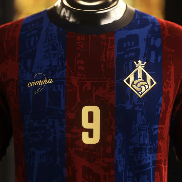 Camisa Barcelona Edição Especial Trio MSN El Pistoleiro 24/25 - Masculino + CHAVEIRO ESCLUSIVO