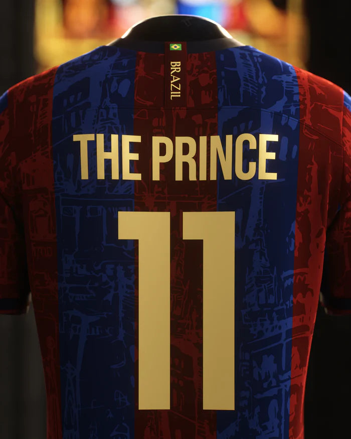 Camisa Barcelona Edição Especial Trio MSN The Prince 24/25 - Masculino + CHAVEIRO ESCLUSIVO