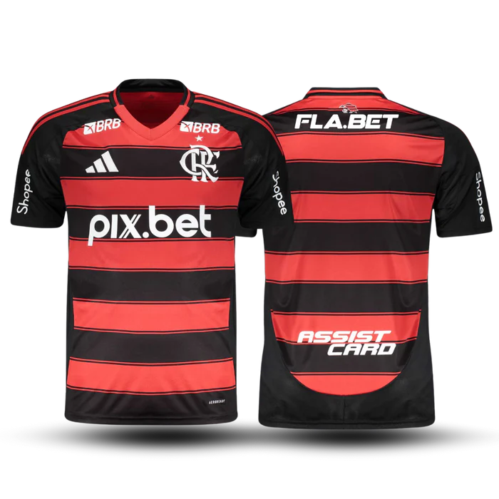 Camisa Feminina do Flamengo I 25/26 - Com/Sem Patrocínios