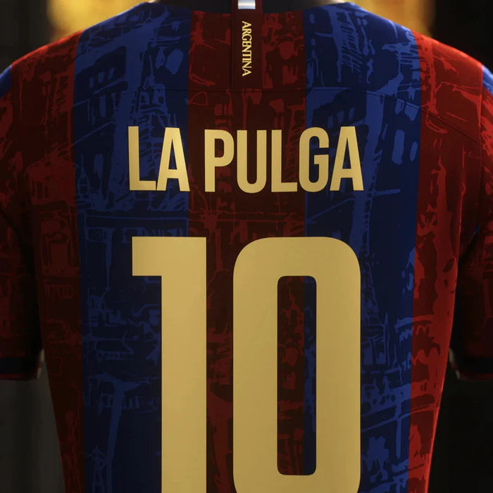 Camisa Barcelona Edição Especial Trio MSN La Pulga 24/25 - Masculino + CHAVEIRO ESCLUSIVO