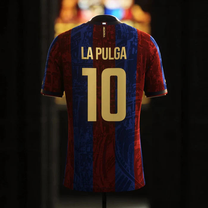Camisa Barcelona Edição Especial Trio MSN La Pulga 24/25 - Masculino + CHAVEIRO ESCLUSIVO