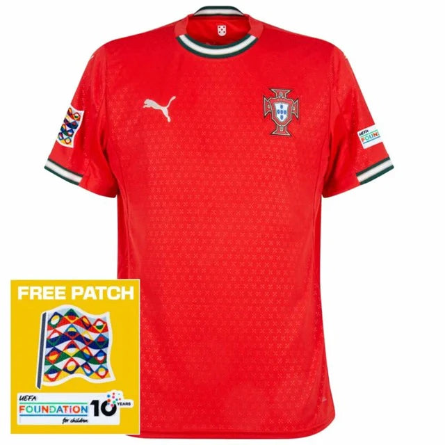Camisa Portugal I 25/26 Torcedor Masculina + Patch Nations League