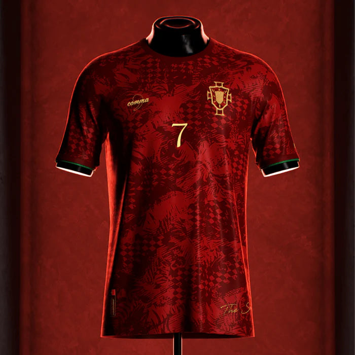 Camisa The Siu Cristiano Ronaldo Vermelha 2024/25 Eurocopa