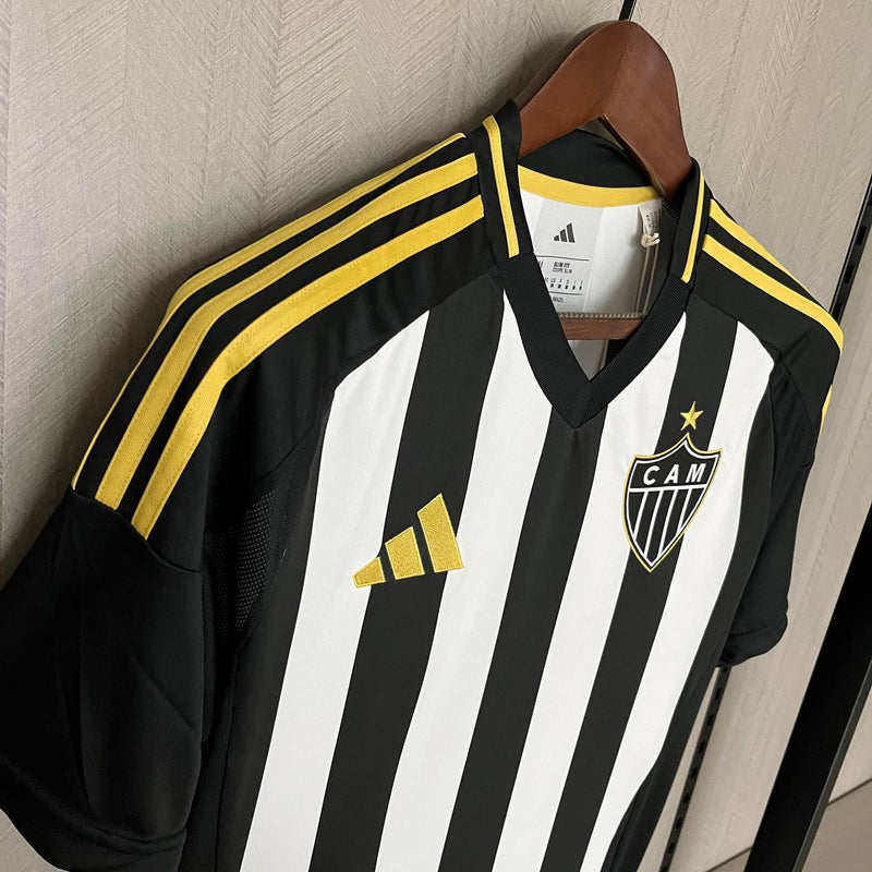 Camisa Atlético Mineiro I 25/26 Adidas Masculino - Branco e Preto