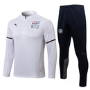 Conjunto Manchester City 21/22 Branca - Puma - Com Ziper
