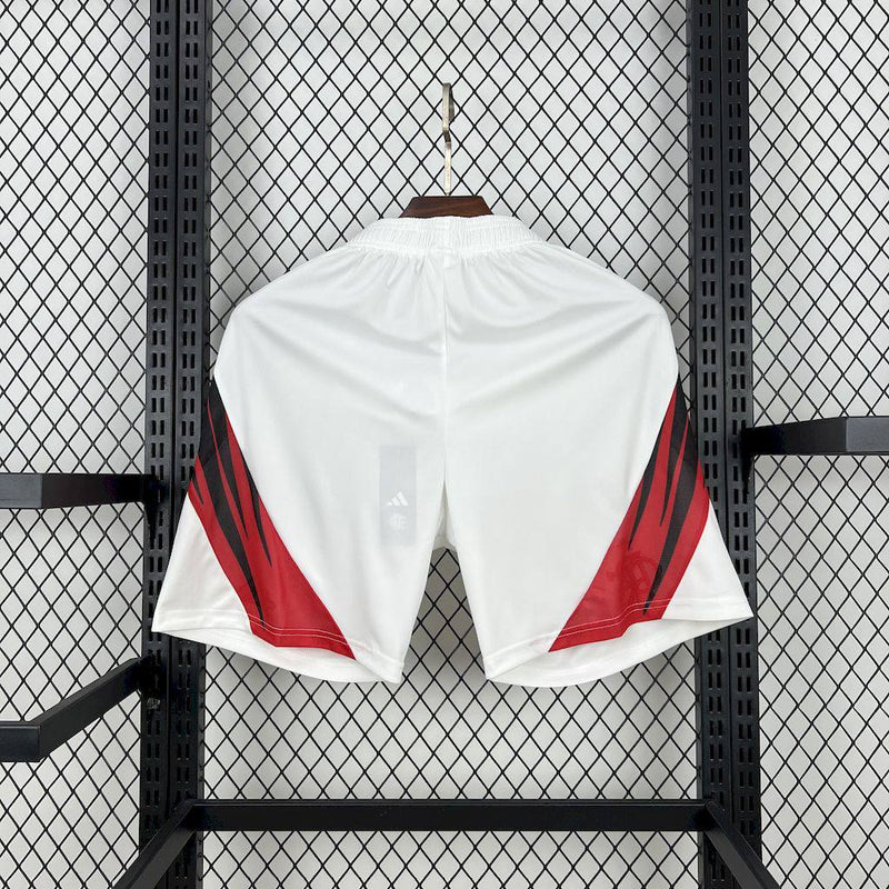 Short Flamengo 25/26 Adidas - Branca/Vermelha
