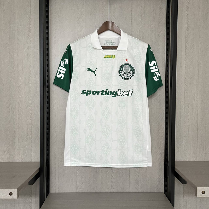 Camisa Palmeiras II 25/26 Torcedor Masculino - Branca (Com patrocínio)