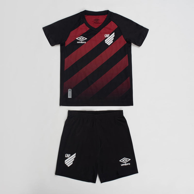 Kit Infantil Atlético Paranaense 26/27 - Preta/Vermelha