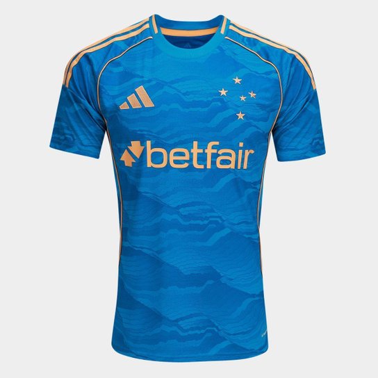 Camisa Cruzeiro lll 25/26 Torcedor - Azul e Dourado