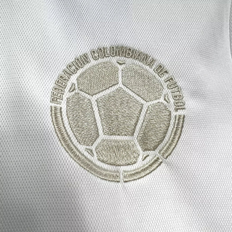 Camisa Seleção Colômbia 100 anos - Branca