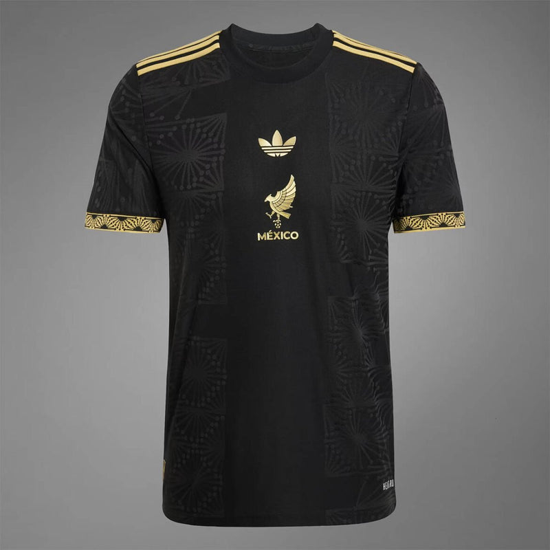 Camisa da Seleção México 25/26 Titular Adidas - Preta e Dourada